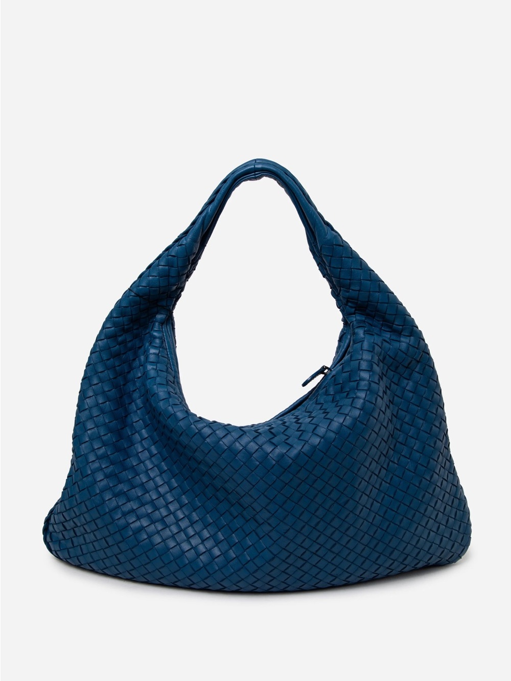 Bottega Veneta Blue Intrecciato Veneta Hobo